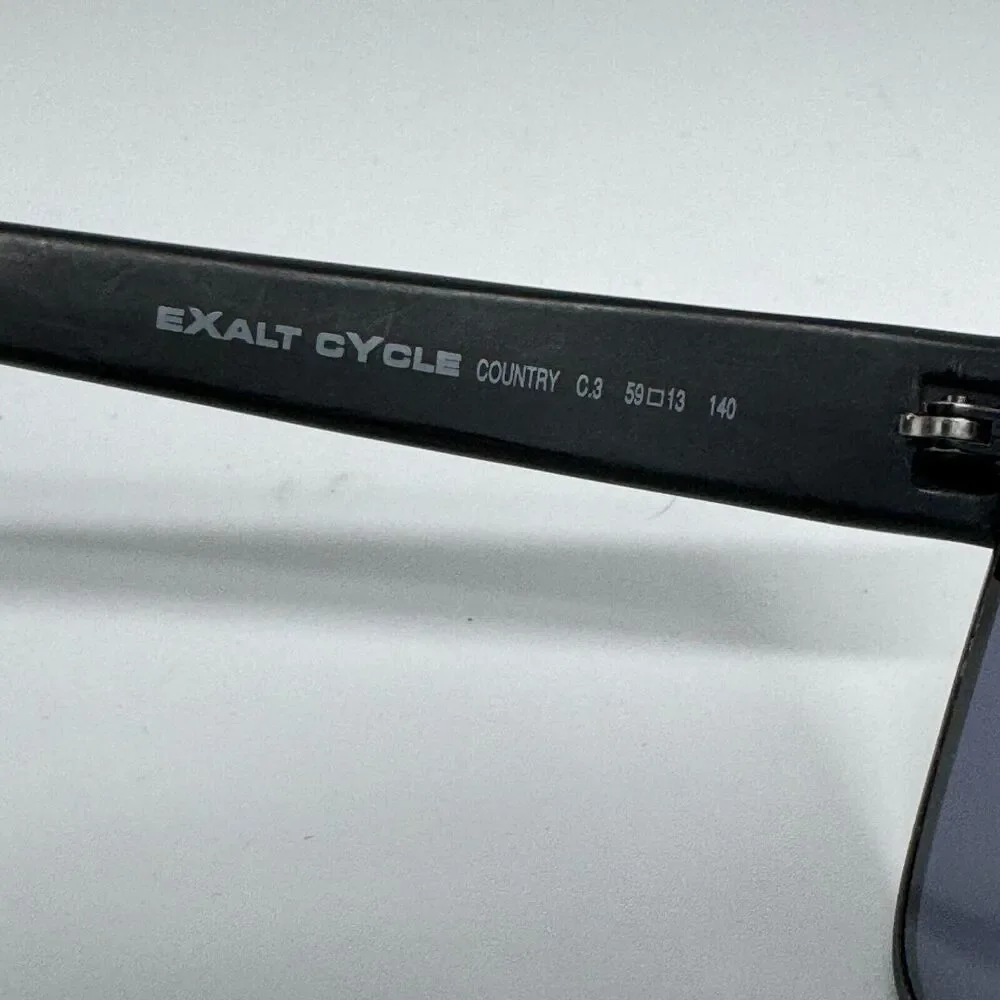 Exalt Cycle Country‎ C3 Eyeglasses Frames Black Square Vintage Rare 58-16 H14154